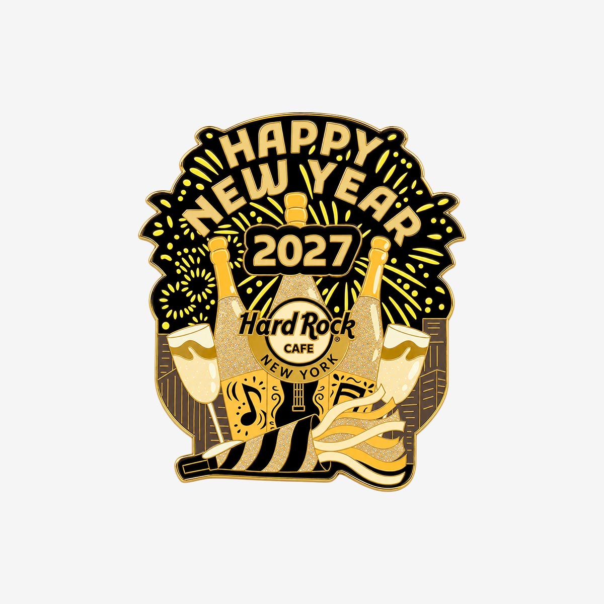 Limited Edition 2027 New Years Eve Champagne Pop Pin image number 1